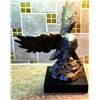 Image 1 : CAST BRONZE ON WOODEN PLINTH EAGLE