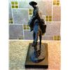 Image 2 : CAST BRONZE ON WOODEN PLINTH "OUTLAW" BY