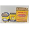 Image 1 : OLD TIN CANS - BLUE RIBBON, CHATEAU GAY, MORTON'S