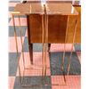 Image 1 : PAIR OF ROSE GOLD TONE PLANT STANDS