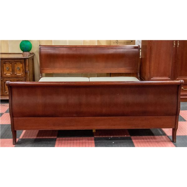 ETHAN ALLAN KING SIZED BEDFRAME WITH 2 ESTATE