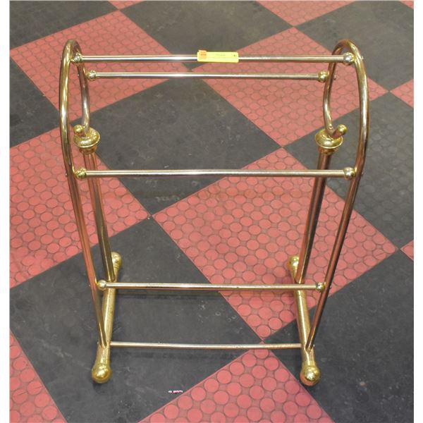 BRASS TOWEL/BLANKET STAND