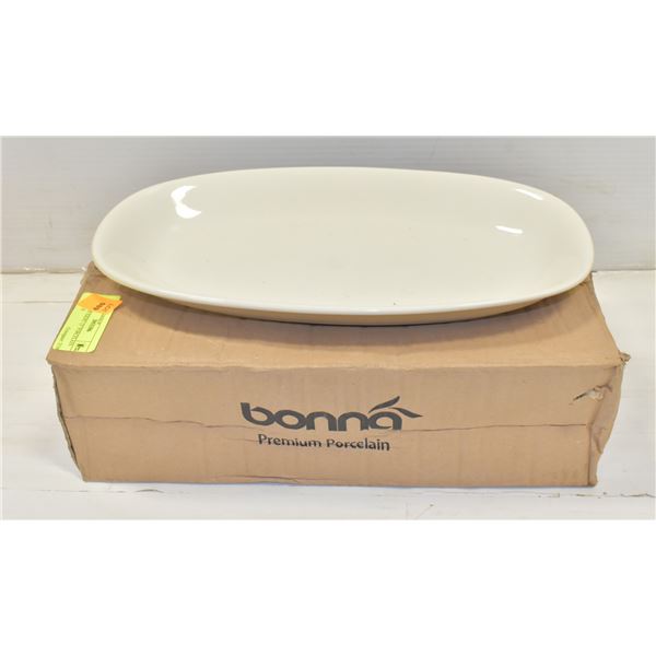 CASE OF EIGHT 13" PORCELAIN PLATES