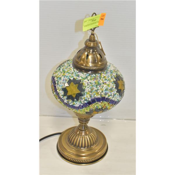 TURKISH GLASS BEAD LAMP