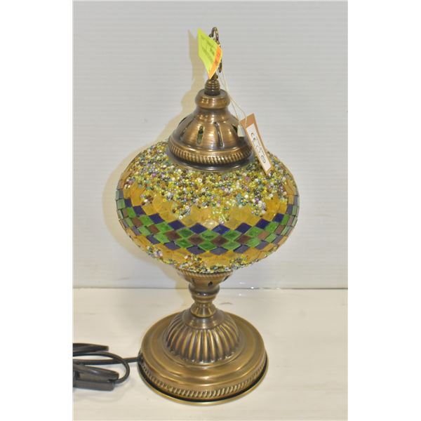 TURKISH GLASS BEAD LAMP
