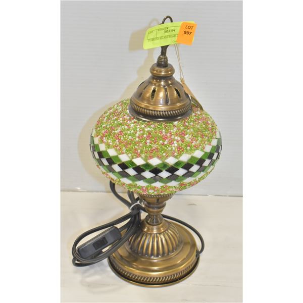 TURKISH GLASS BEAD LAMP