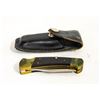 Image 1 : BUCK FOLDING POCKET KNIFE IN CASE W. BRASS ACCENTS