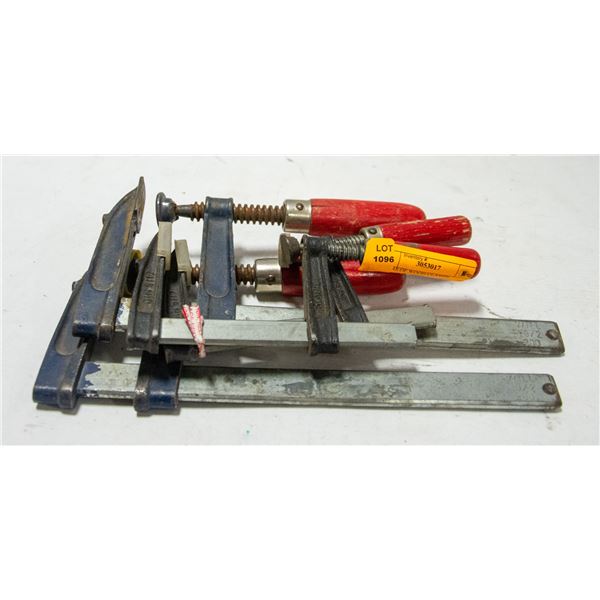 2 PAIRS OF WOOD CLAMPS