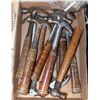 Image 1 : FLAT OF VINTAGE AND ANTIQUE HAMMERS