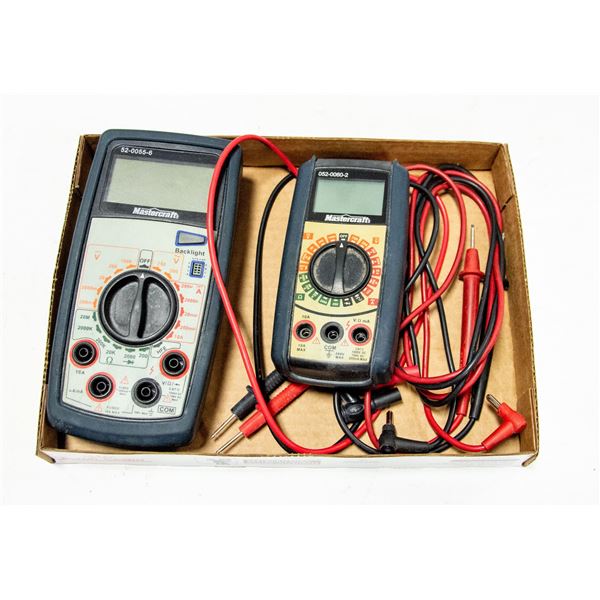 2 MASTERCRAFT MULTIMETERS MODELS 52-0055-6,