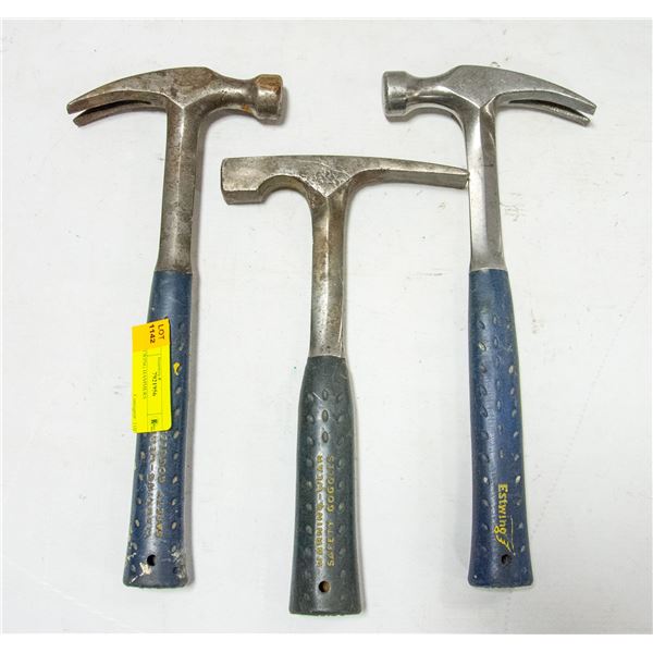 3 ESTWING HAMMERS