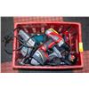 Image 1 : COKE CRATE OF POWER TOOLS - AS IS UNTESTED FROM