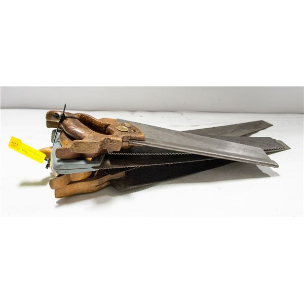 LOT OF VARIOUS HAND SAWS