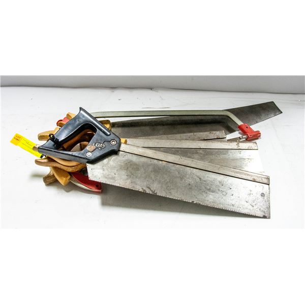LOT OF VARIOUS HAND SAWS