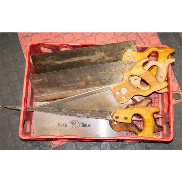 LOT OF VARIOUS HAND SAWS