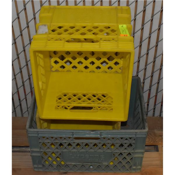 FLAT OF MILK CRATES