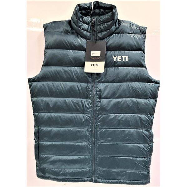 SZ MEDIUM-NEW LTD EDITION YETI DOWN GREEN VEST MSRP USD $200(259CAD).800+ FILL POWER DOWN (EU METHOD