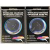 Image 1 : LOT OF 2 DIAMOND VISION WIRELESS CHARGERS- NEW IN COMPATIBLE WITH IPHONE X|MAX|XS|XR|X|8|8+ SAMSUNG 