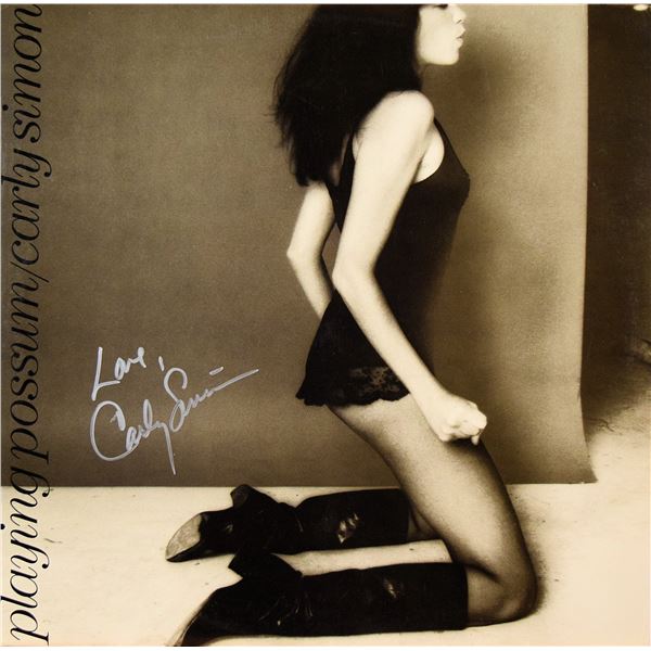 Carly Simon signed Playing Possum album