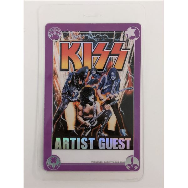 KISS 2003 World Domination tour w/ Aerosmith Laminated Band Gues Backstage Pass