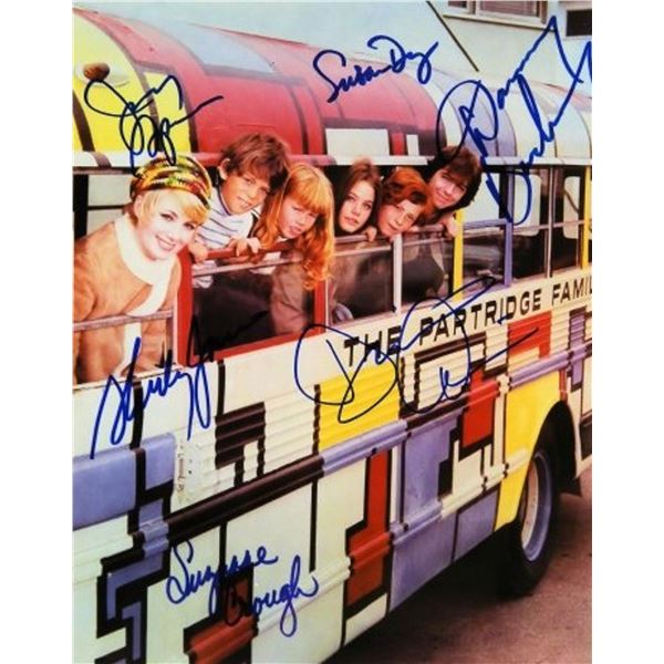 The Partridge Family cast signed promo photo
