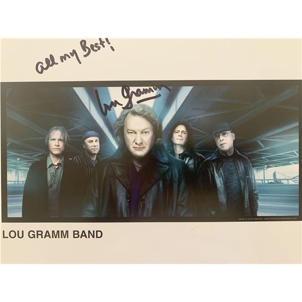 Foreigner Lou Gramm signed photo
