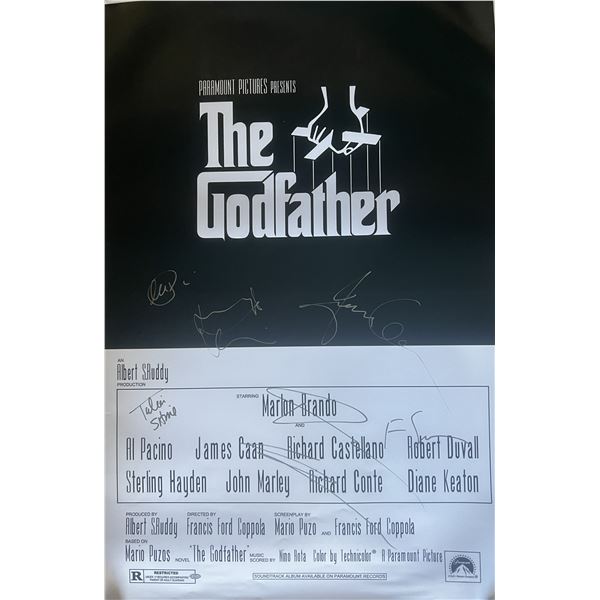 The Godfather cast signed movie poster