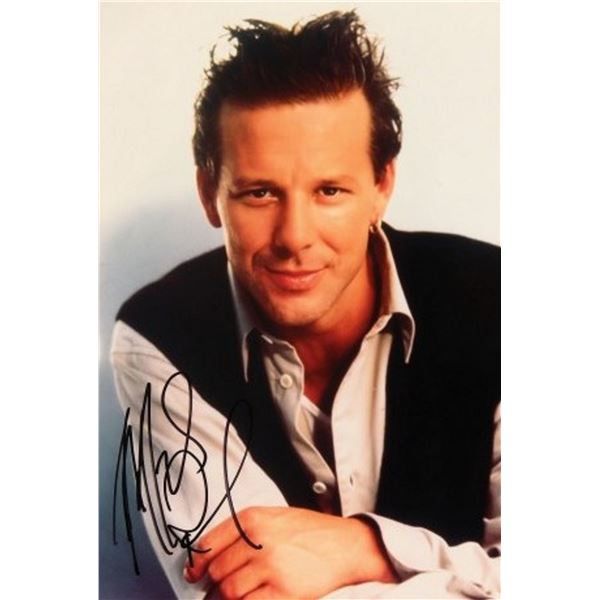 Mickey Rourke signed portrait photo