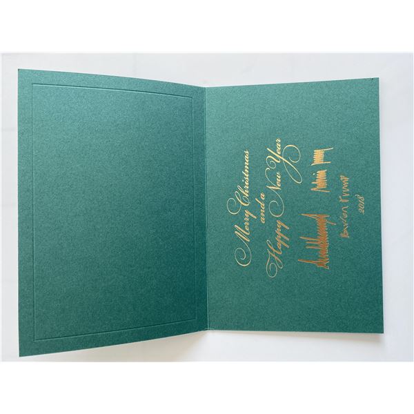 Trump White House Official 2018 facsimile signed Xmas card