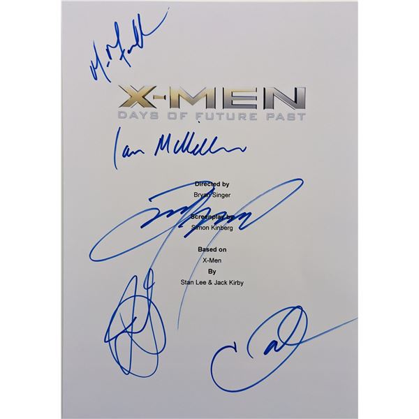 Cast Signed X Men Days Of Future Past Glossy Screenplay Cover