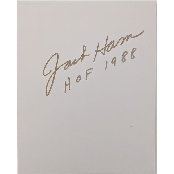 NFL Hall Of Famer Jack Ham Autograph