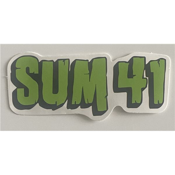 Sum 41 logo sticker