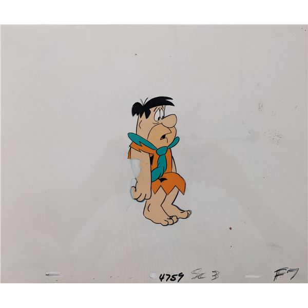 The Flinstones Fred Flinstone Original Sketch and Animation Cel