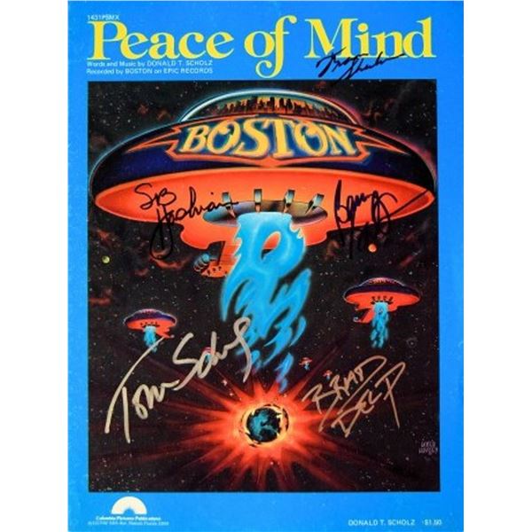 Boston signed sheet music