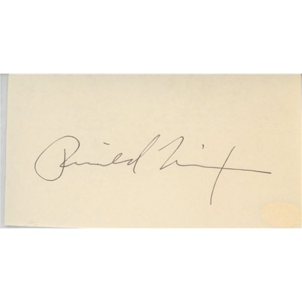 Richard Nixon signature cut
