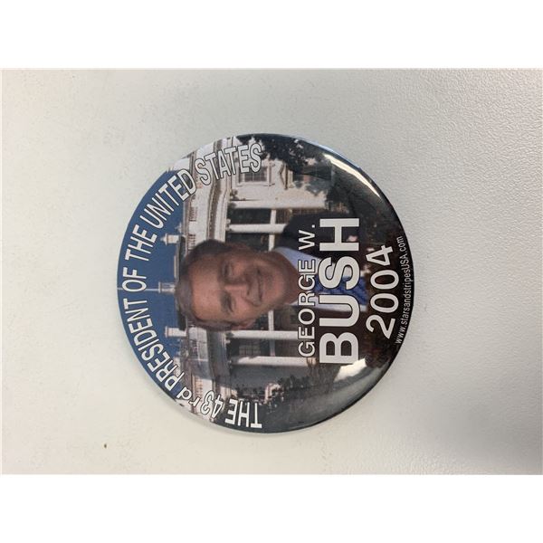 43rd President of the United States George W Bush 2004 pin