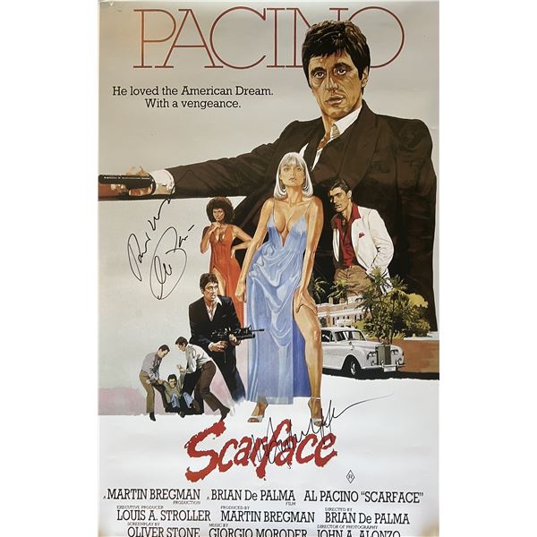 Scarface cast signed movie poster