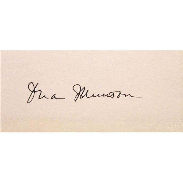 Ona Munson signature slip
