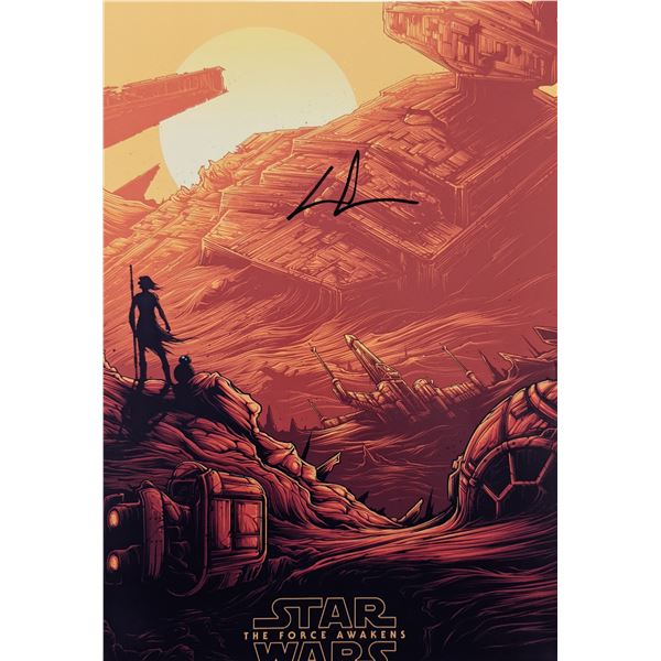 Daisy Ridley signed Star Wars photo