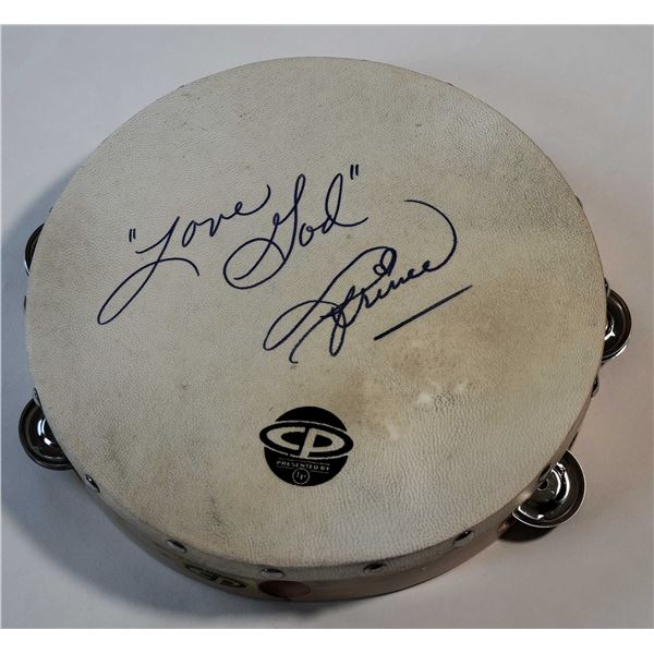 Prince signed 10 Inch Tambourine