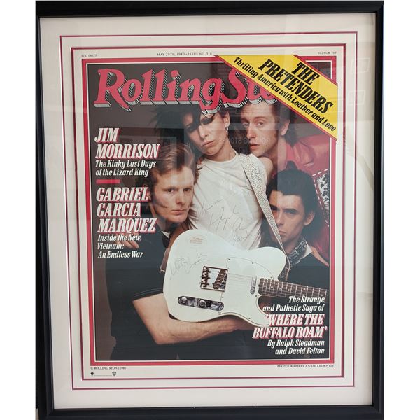 The Pretenders Custom Matted and Framed Rolling Stone Cover Signed Poster