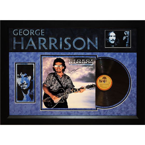 George Harrison Cloud Nine signed album and collage