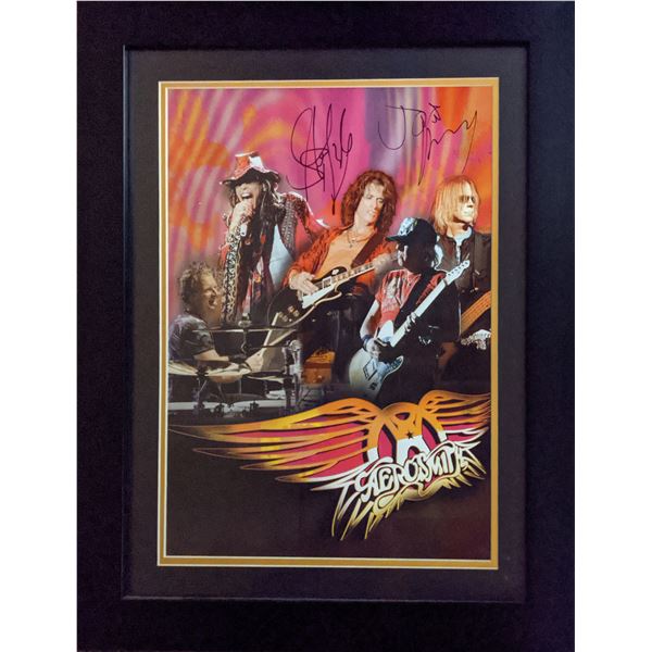 Aerosmith Steven Tyler and Joe Perry signed photo