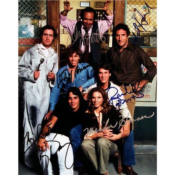 Taxi cast signed photo