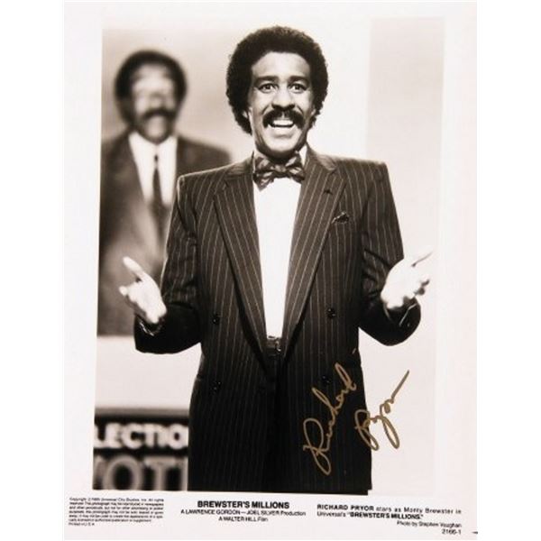 Richard Pryor signed movie still photo