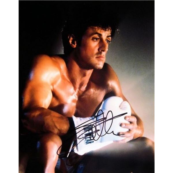 Sylvester Stallone signed portrait photo