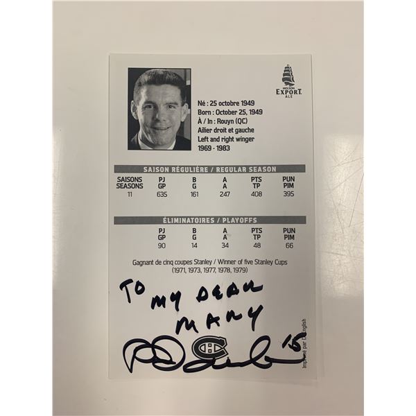 Réjean Houle signed hockey card