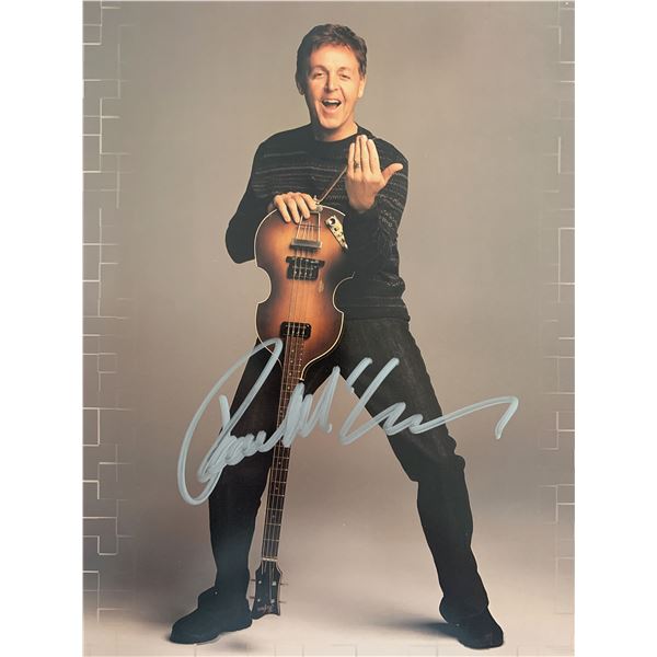 Paul McCartney signed photo