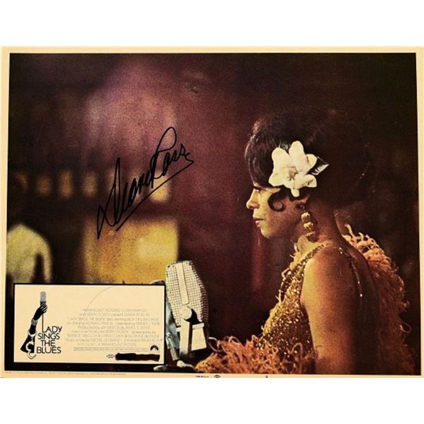 Diana Ross signed lobby card