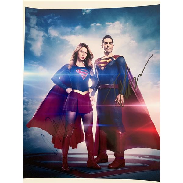 Supergirl & Superman Melissa Benoist & Tyler Hoechlin signed photo
